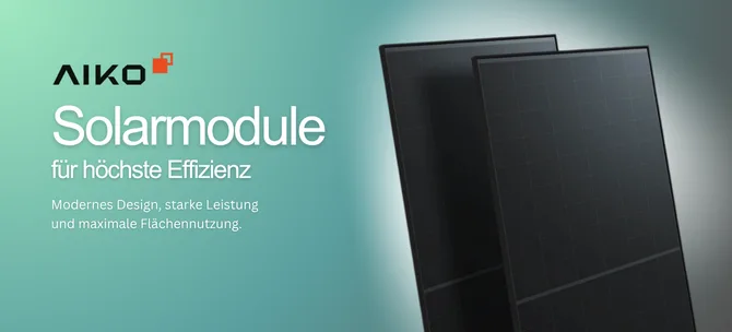 Aiko Solarmodule für höchste Effizienz