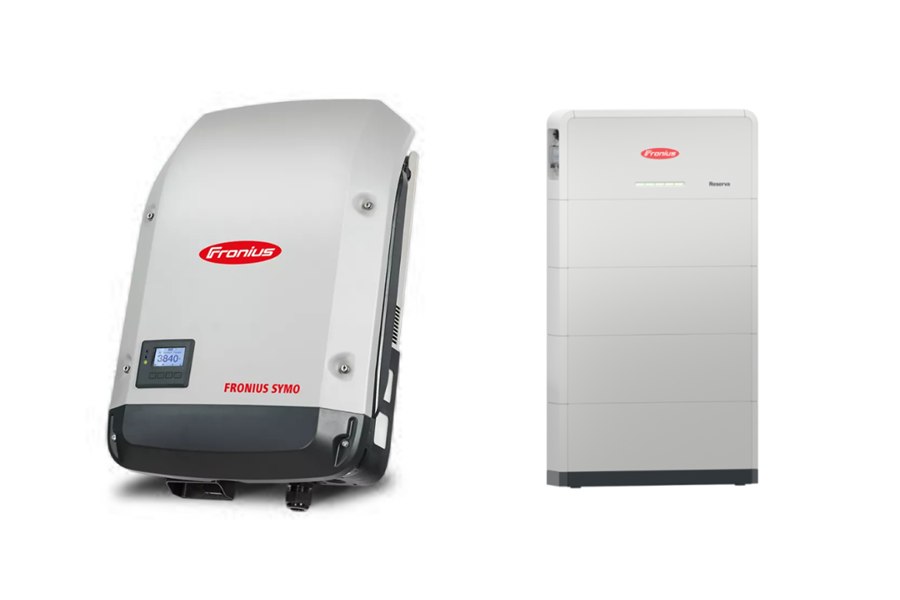 Fronius Symo Wechselrichter und Reserva Batteriespeicher
