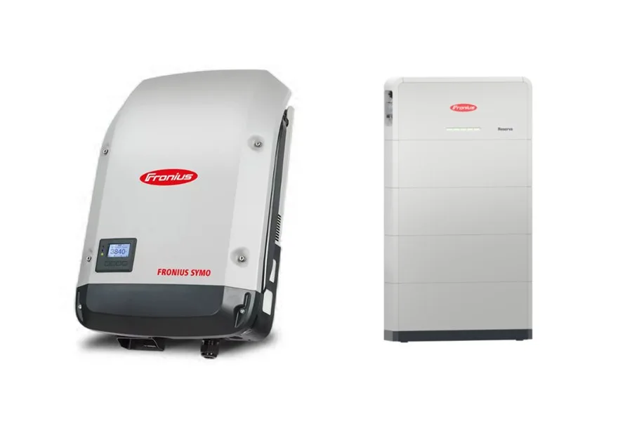 Fronius Symo Wechselrichter und Reserva Batteriespeicher