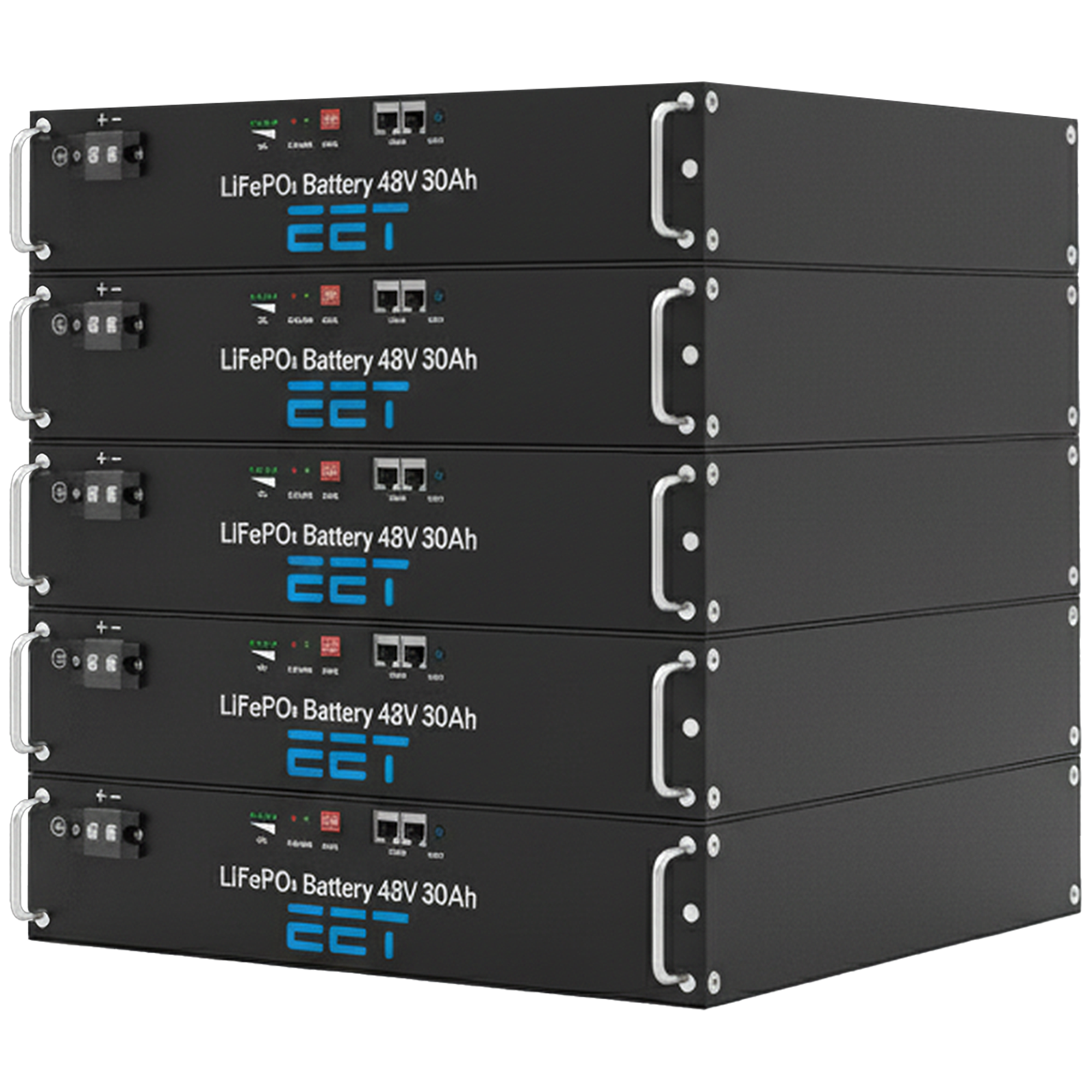 EET Batteriespeicher ET0720 7,2 kWh 150 Ah 48V (19" Rack)