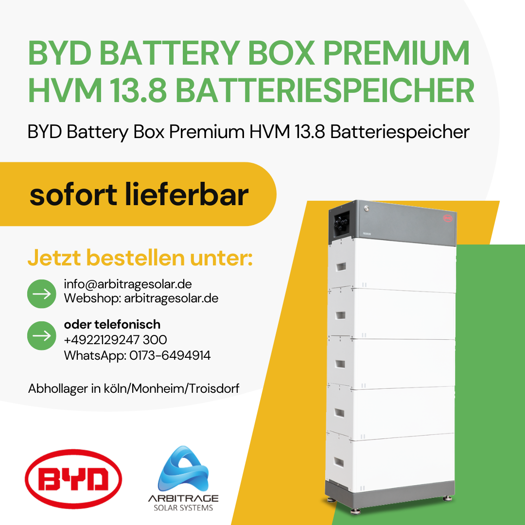 BYD HVM 13.8 kWh Battery-Box Premium