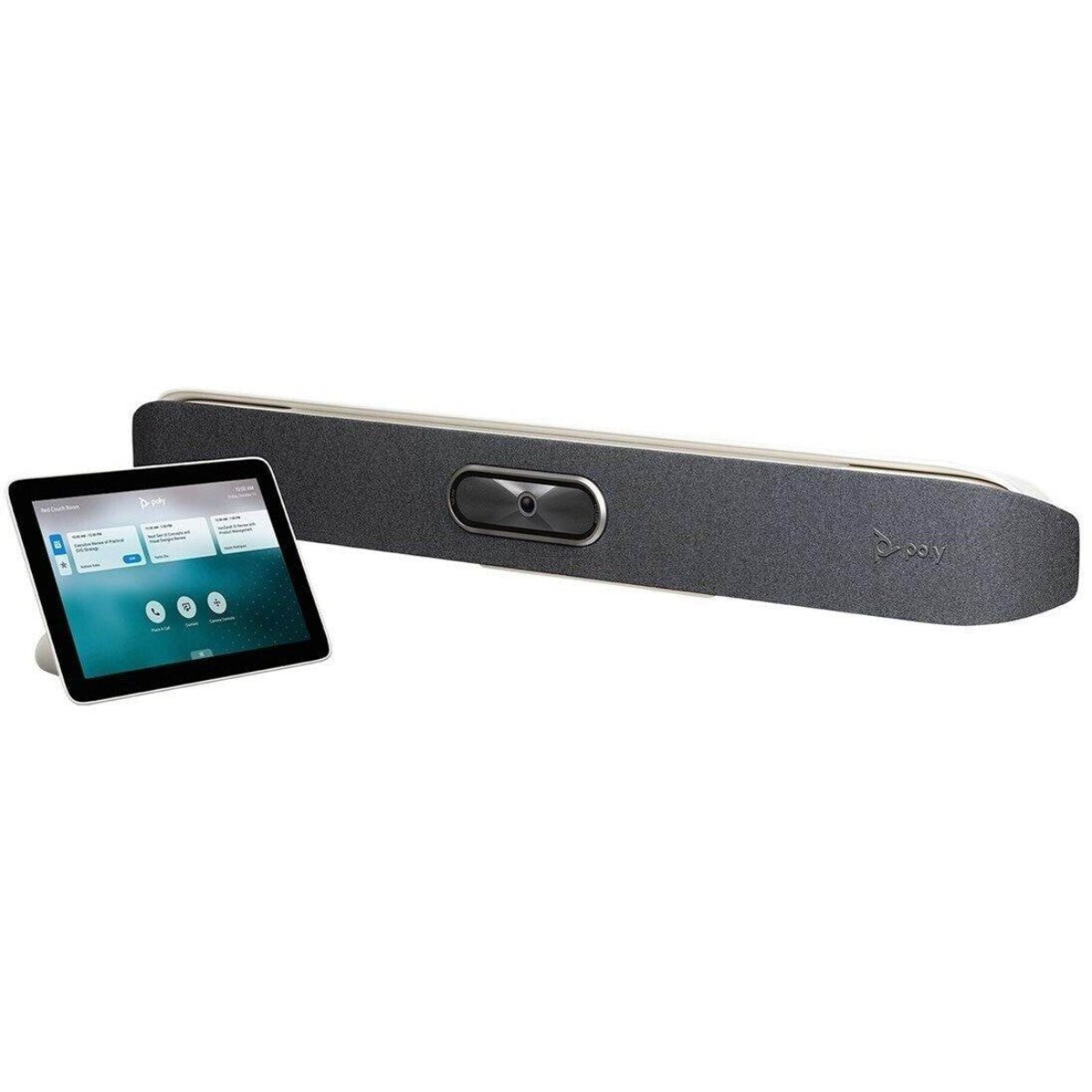 Poly Bundle aus Studio X50 & Poly TC8, All-in-one 4K Video-Konferenz-System, 20,32 cm (8 Zoll) Touchscreen Display, Schwarz