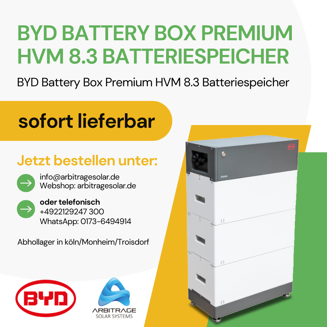 BYD HVM 8.3 kWh Battery-Box Premium