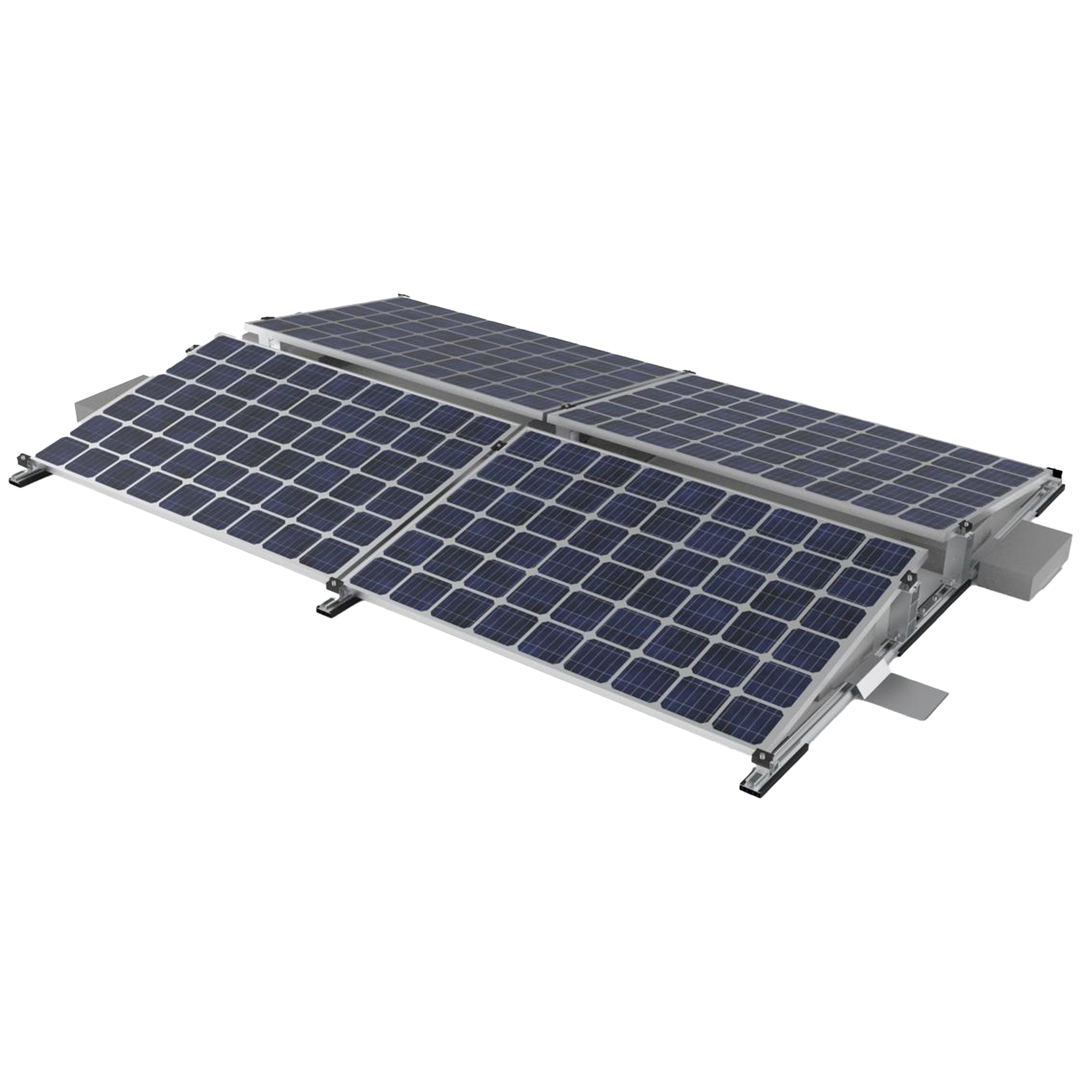 QENERA BLT-S01-2x2_28-WPLT Montagesystem-Flachdach - für 4 Solarmodule