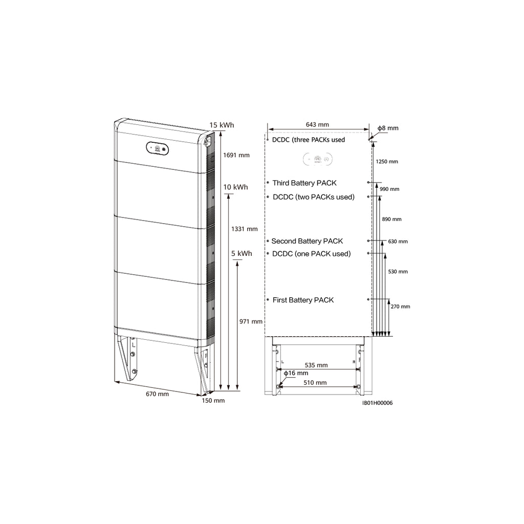 Huawei LUNA2000 WALL MOUNTING BRACKET