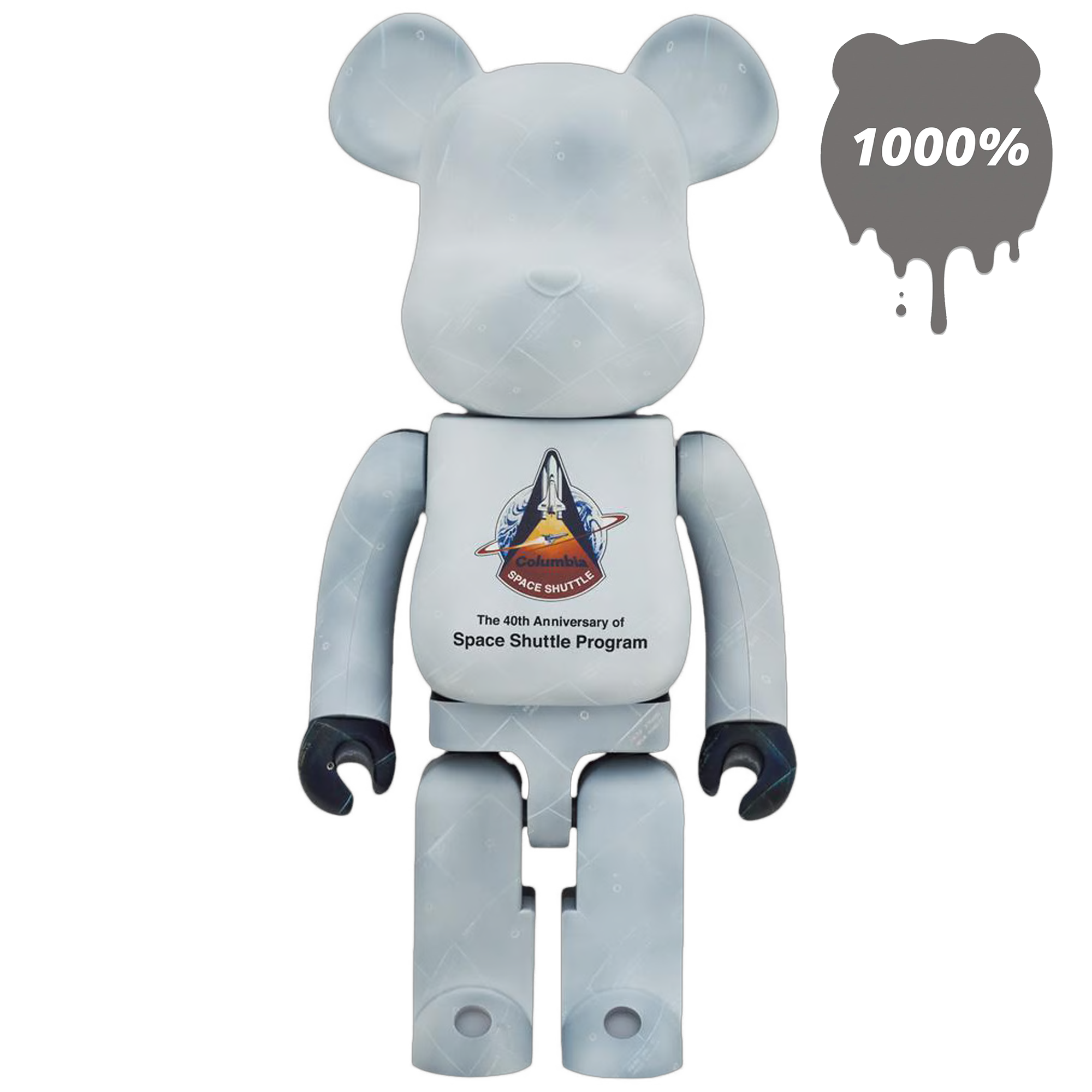 BE@RBRICK 1000% SPACE SHUTTLE - Medicom Toy Designer Figur 70cm NEU OVP