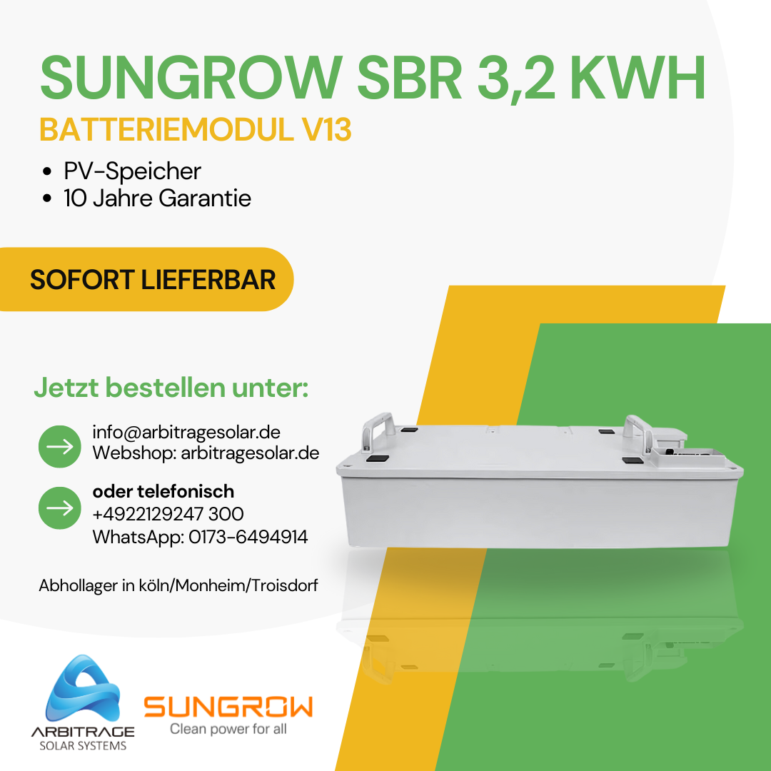 Sungrow SBR 3,2 kWh Batteriemodul v13 (Modul) (ASA00460)