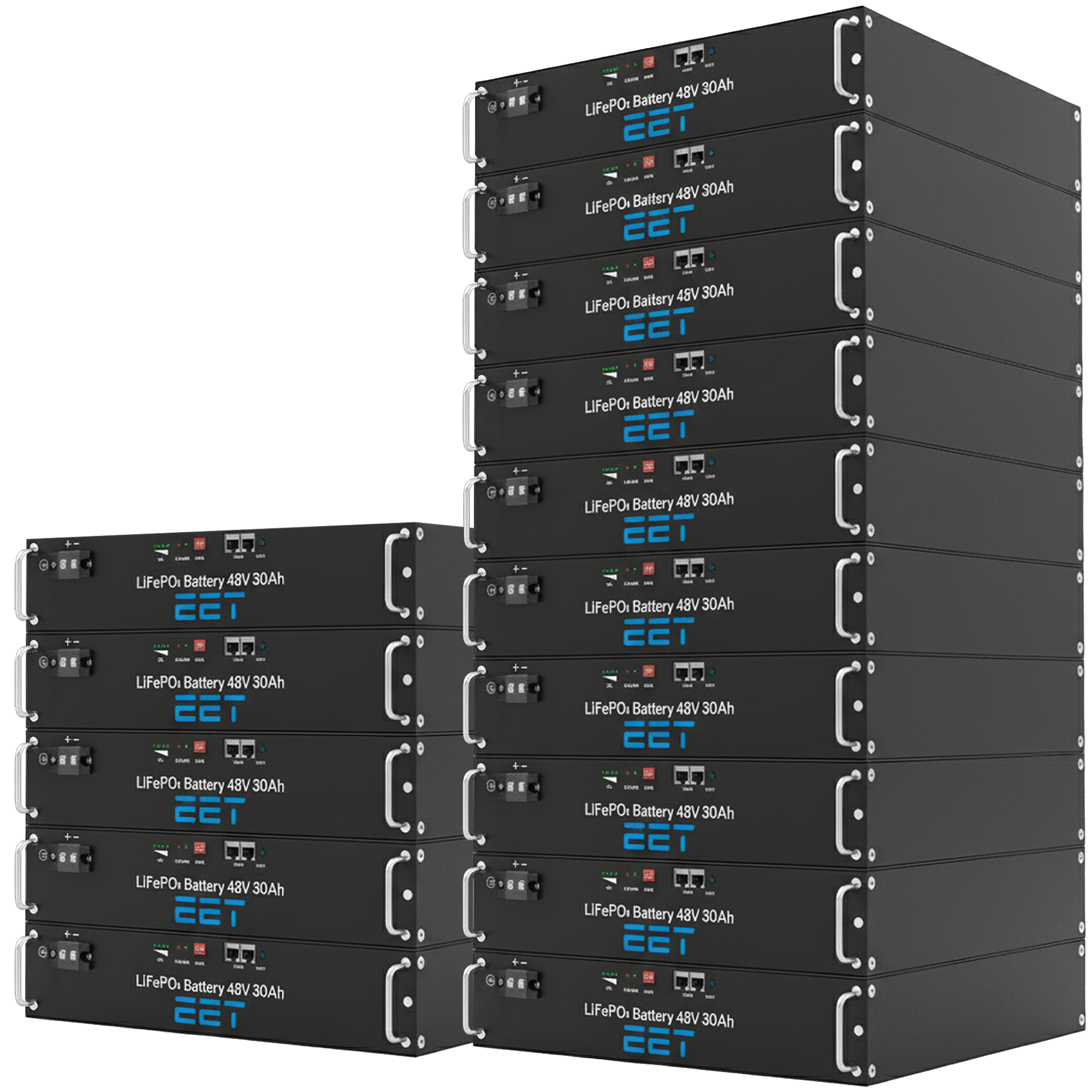 EET Batteriespeicher ET2016 20,16 kWh 420 Ah 48V (19" Rack)