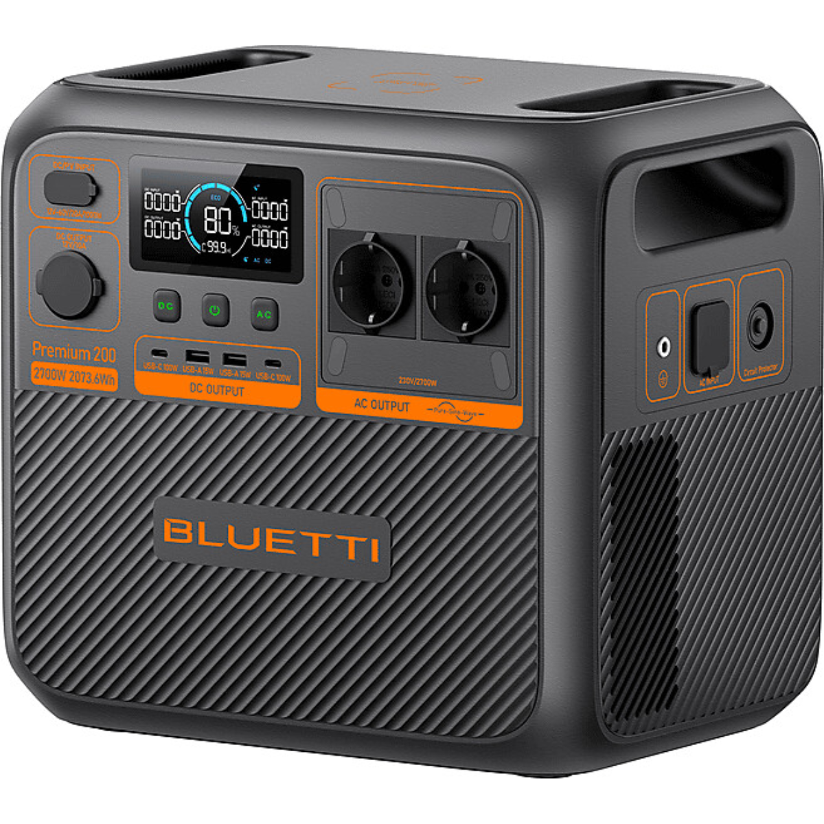 Bluetti PowerOak Premium 200 V2 Portable Power Station 2074Wh 4050W 54Ah