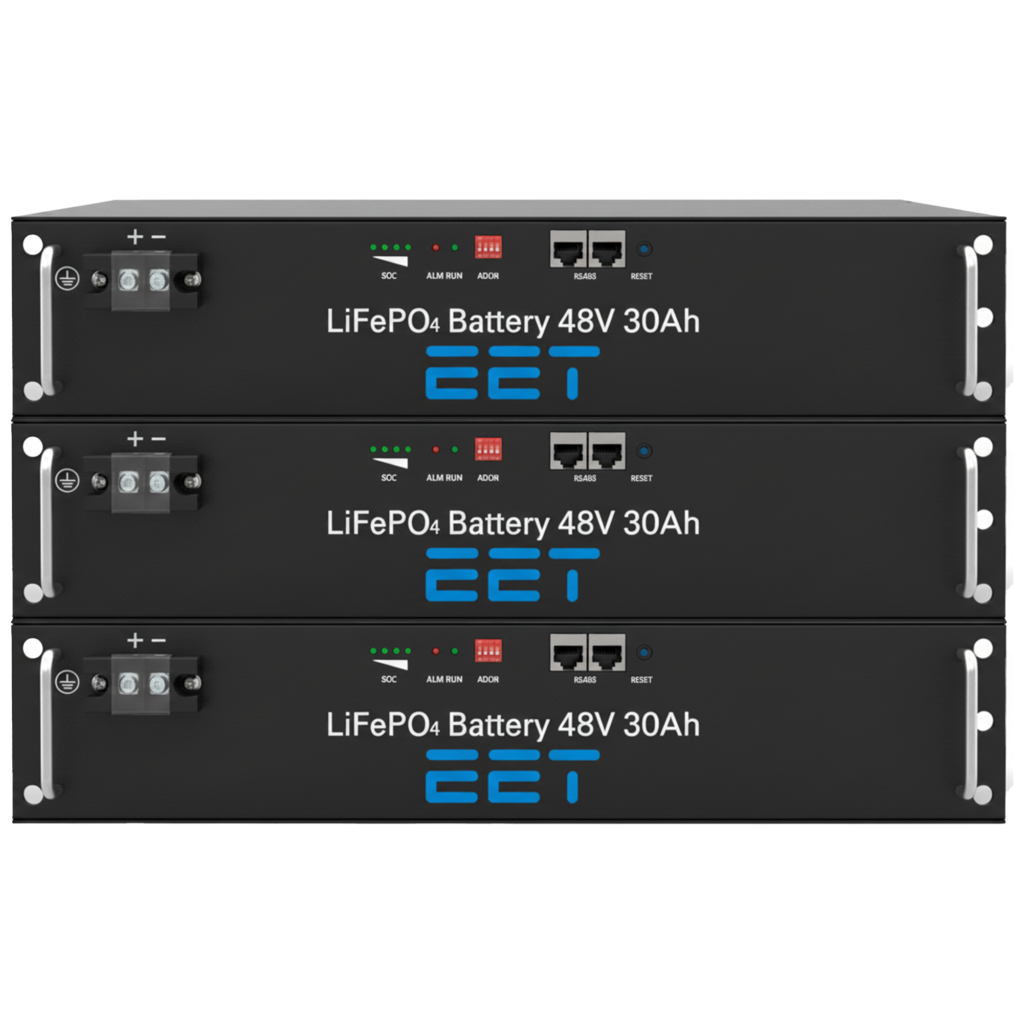 EET Batteriespeicher ET0432 4,32 kWh 90 Ah 48V (19" Rack)
