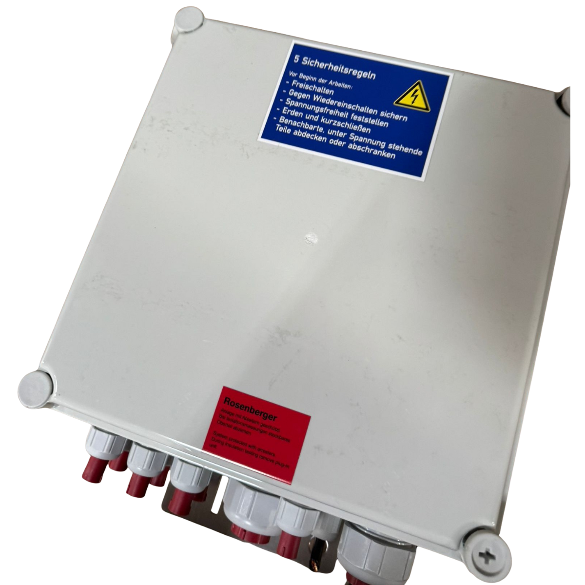 Sicherungsautomaten Rosenberger SLPDU22-x6 DC Power Distribution Unit – 48 V DC Verteilerbox mit DEHNsecure SPD & 6× Schneider Electric iC60N 20 A