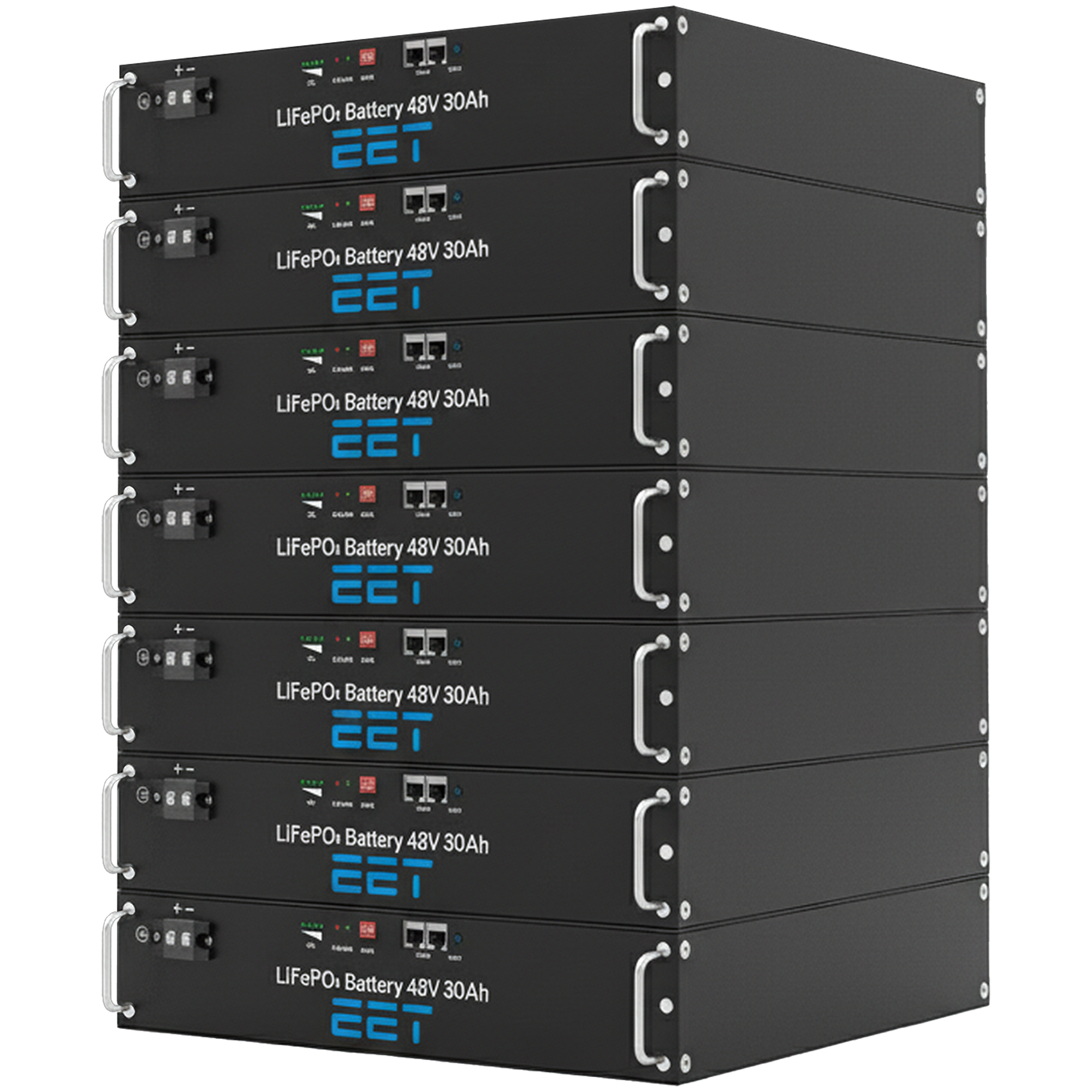 EET Batteriespeicher ET1008 10,08 kWh 210 Ah 48V (19" Rack)