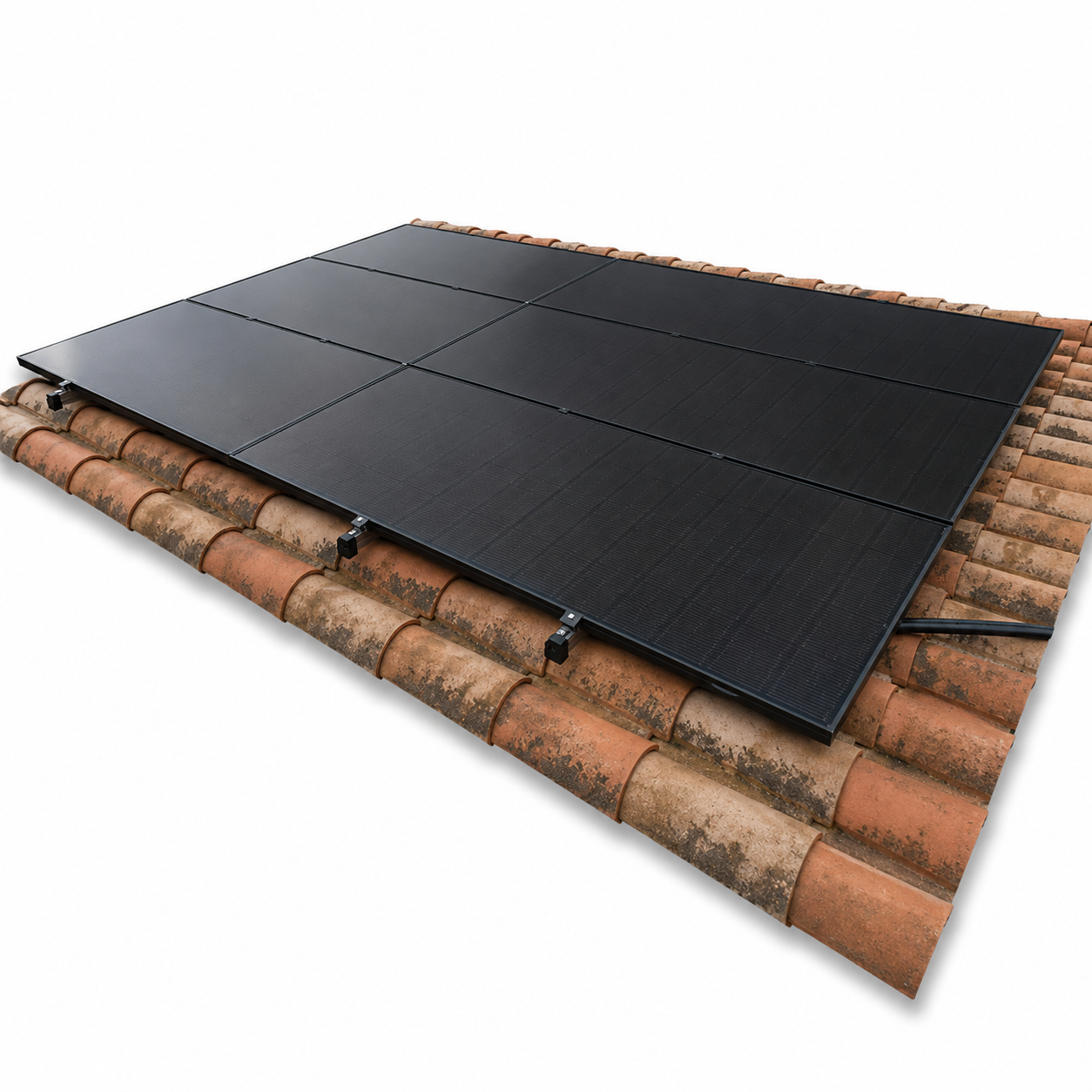 QENERA R095-2400-HA1001-1x4_20-PLT Montagesystem-Ziegeldach - für 4 Solarmodule
