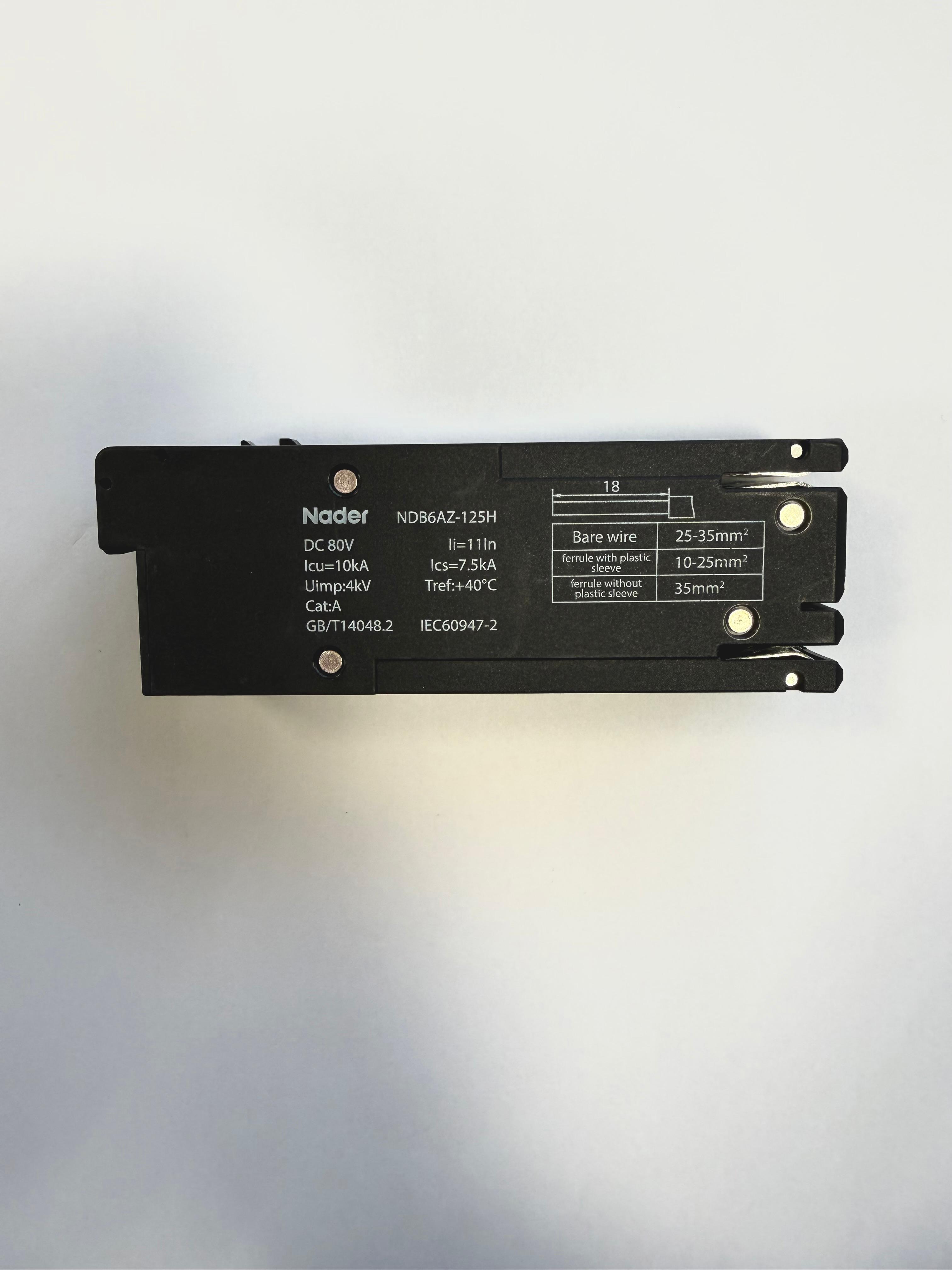 Leitungsschutzschalter Nader NDB6AZ- 125H