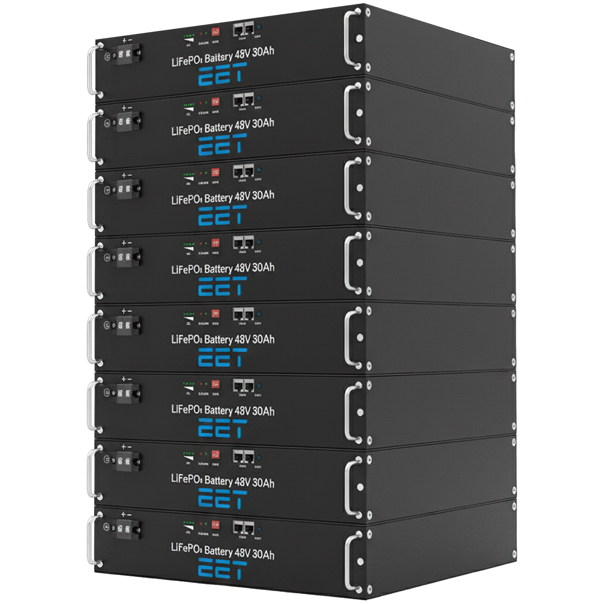 EET Batteriespeicher ET1152 11,52 kWh 240 Ah 48V (19" Rack)