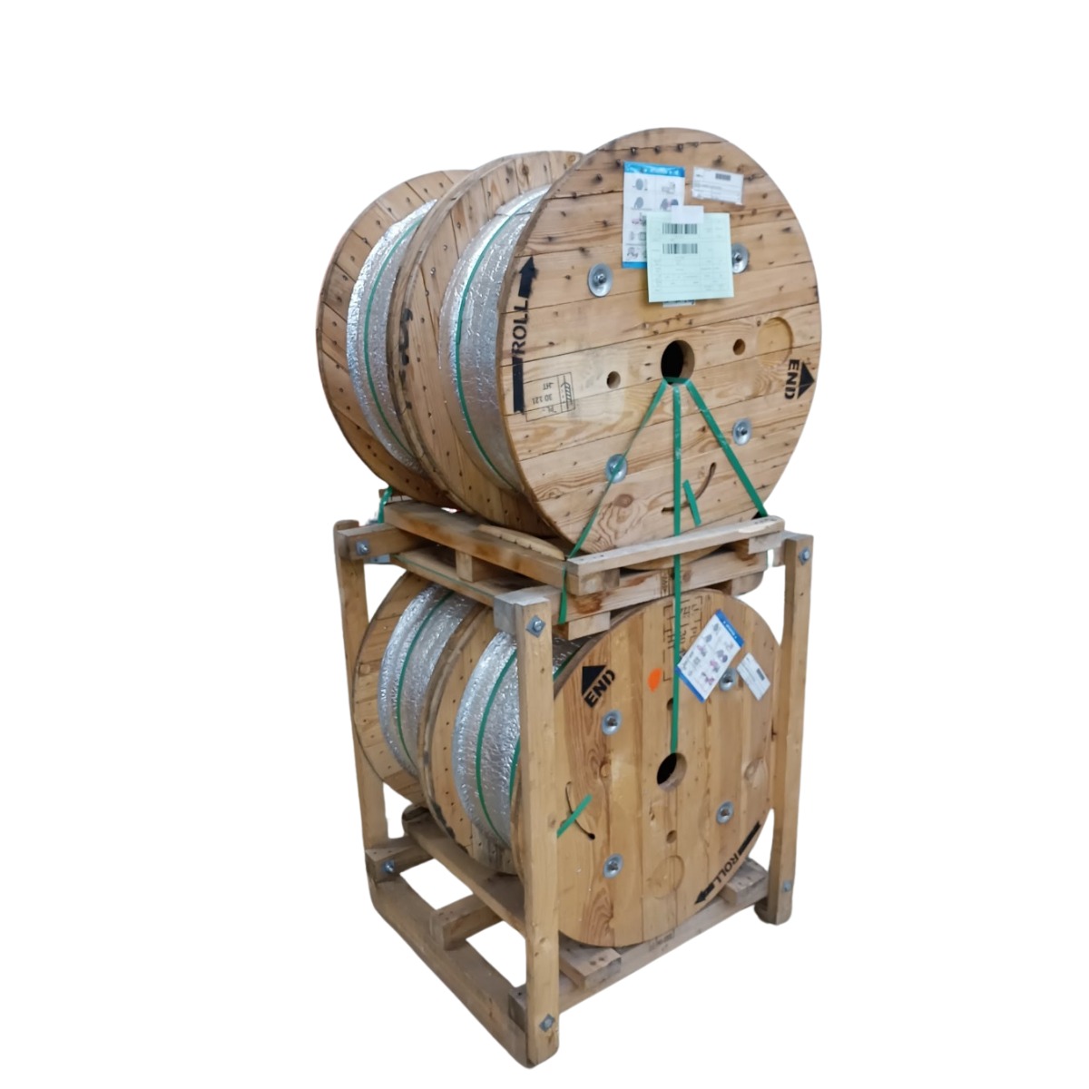 Singlemode Mikrokabel MICRO A-D(ZN)2Y 1×6 E9/125 µm G.657A1 – 6-Faser 2,5 mm – 6000 m Holztrommel – schwarz – ZTED