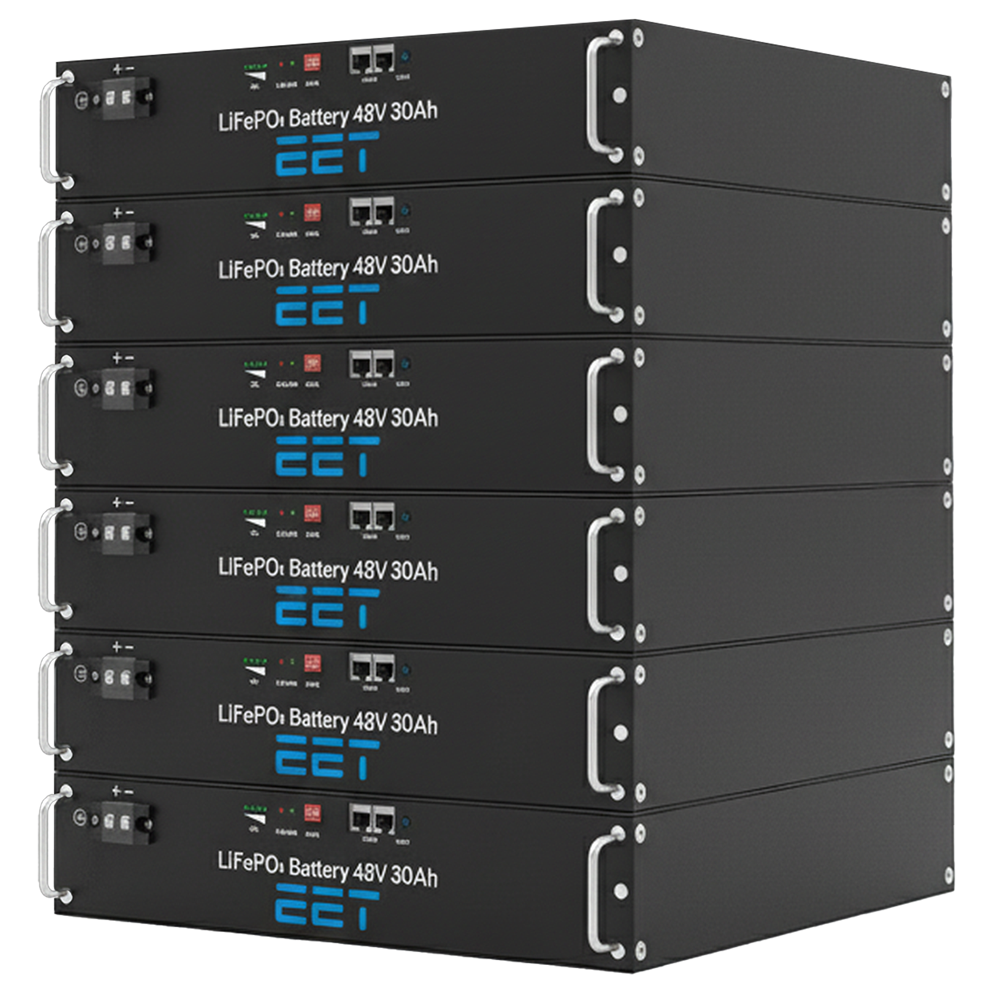 EET Batteriespeicher ET0864 8,64 kWh 180 Ah 48V (19" Rack)
