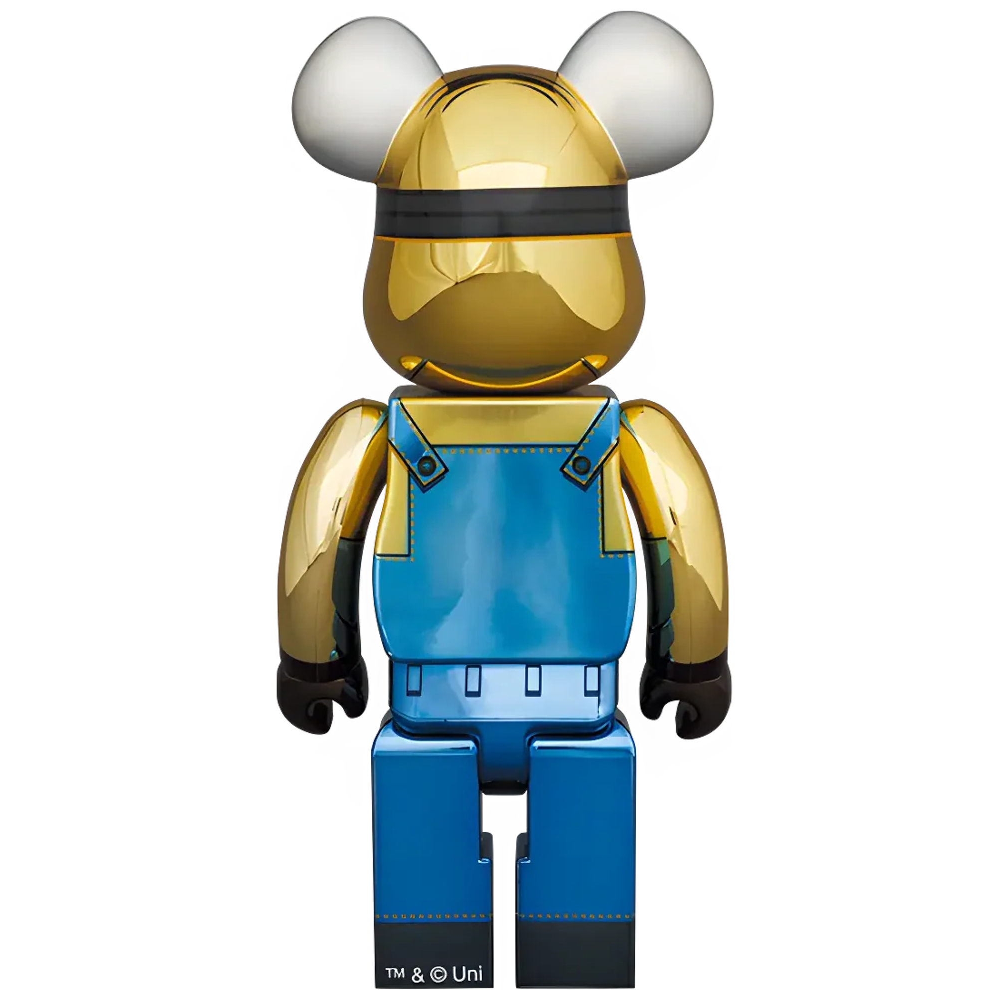 BE@RBRICK 1000% 1000% MINIONS DAVE CHROME - Medicom Toy Designer Figur 70cm NEU OVP