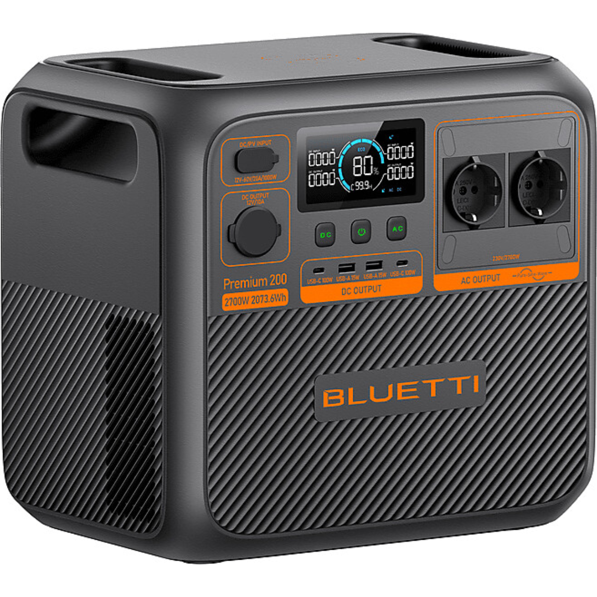 Bluetti PowerOak Premium 200 V2 Portable Power Station 2074Wh 4050W 54Ah