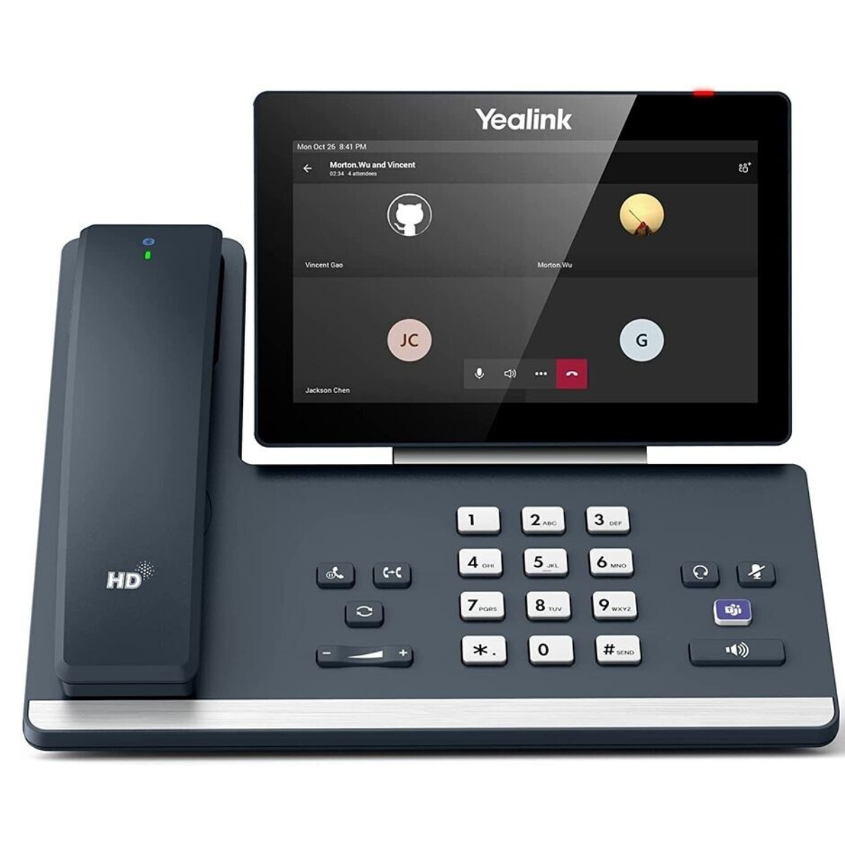 Yealink MP58 Teams Edition IP Telefon 7" Smat Business Media PhoneDesktop Telefon PC Bluetooth 7 Zoll Touchscreen HD Audio