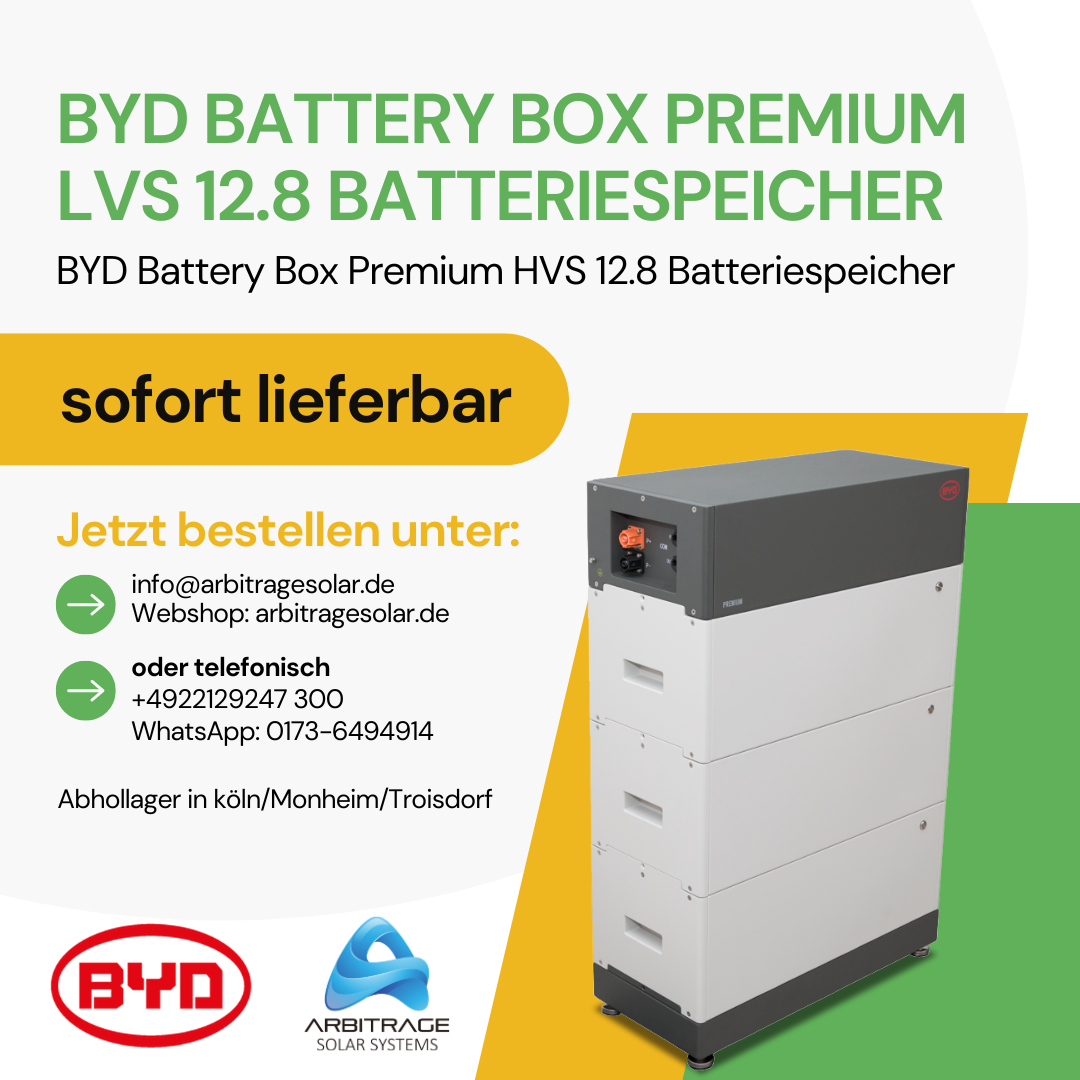 BYD HVS 12.8 kWh Battery-Box Premium