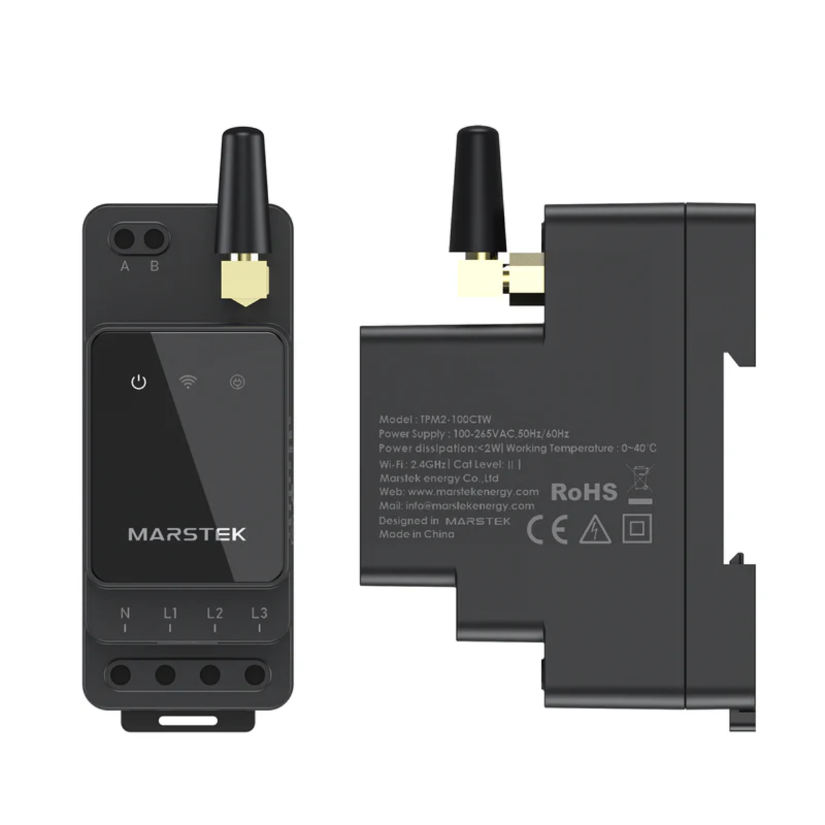 Marstek Smart Meter CT002 3 Phasen, BT/WLAN, APP, TPM-100CTW
