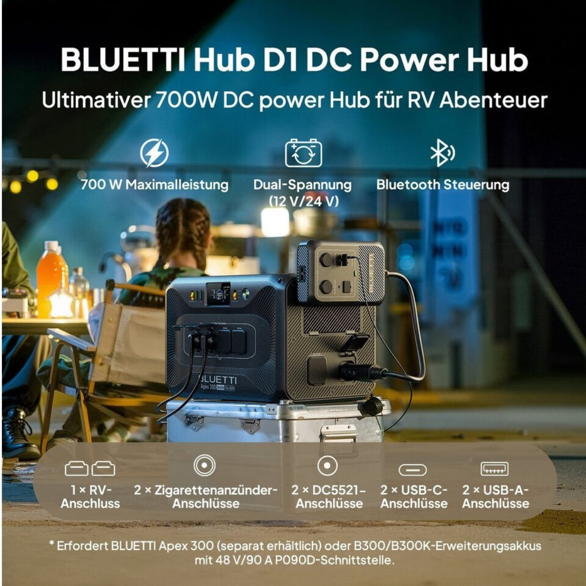 Bluetti Apex 300 Solo Erweiterbare PowerOak Powerstation 3.840 W