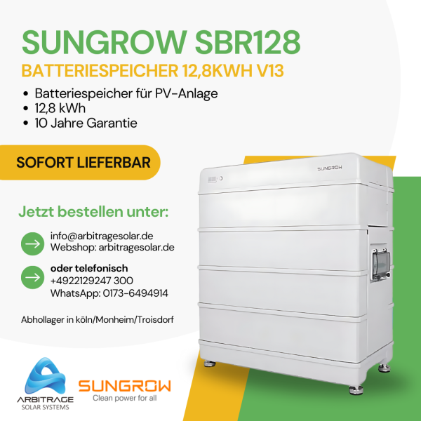 Sungrow SBR128 Batteriespeicher 12,8kWh v13