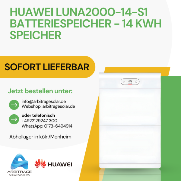 HUAWEI LUNA2000-14-S1 Batteriespeicher - 14 kWh Speicher