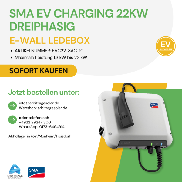 SMA Wallbox 22KW Dreiphasig