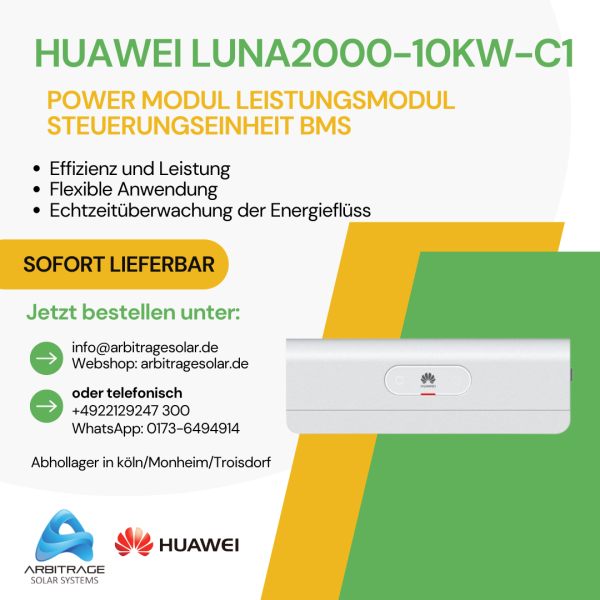 HUAWEI LUNA2000-10kw-C1 Leistungsmodul Steuerungseinheit BMS