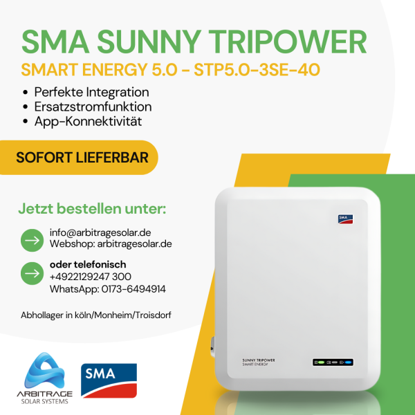 SMA Sunny Tripower Smart Energy 5.0 - STP5.0-3SE-40