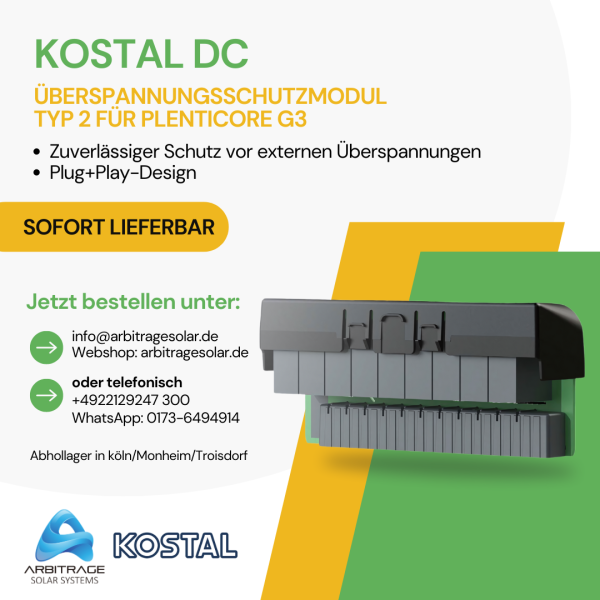 Kostal DC-Überspannungsschutzmodul Typ 2 für PLENTICORE G3